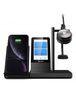 Yealink WH66 Mono UC Гарнитура Беспроводной Оголовье Офис/колл-центр USB тип-A Bluetooth Зарядная ст