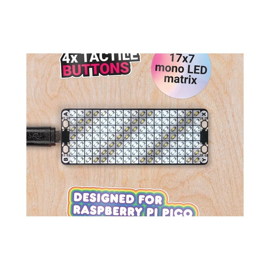 Pimoroni Pico Scroll Pack, LED-matriisi 17x7