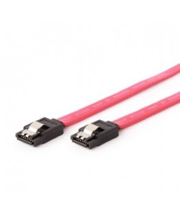 Gembird CC-SATAM-DATA-0.1M SATA-kaabel 0,1 m SATA 7-pin Must, Punane