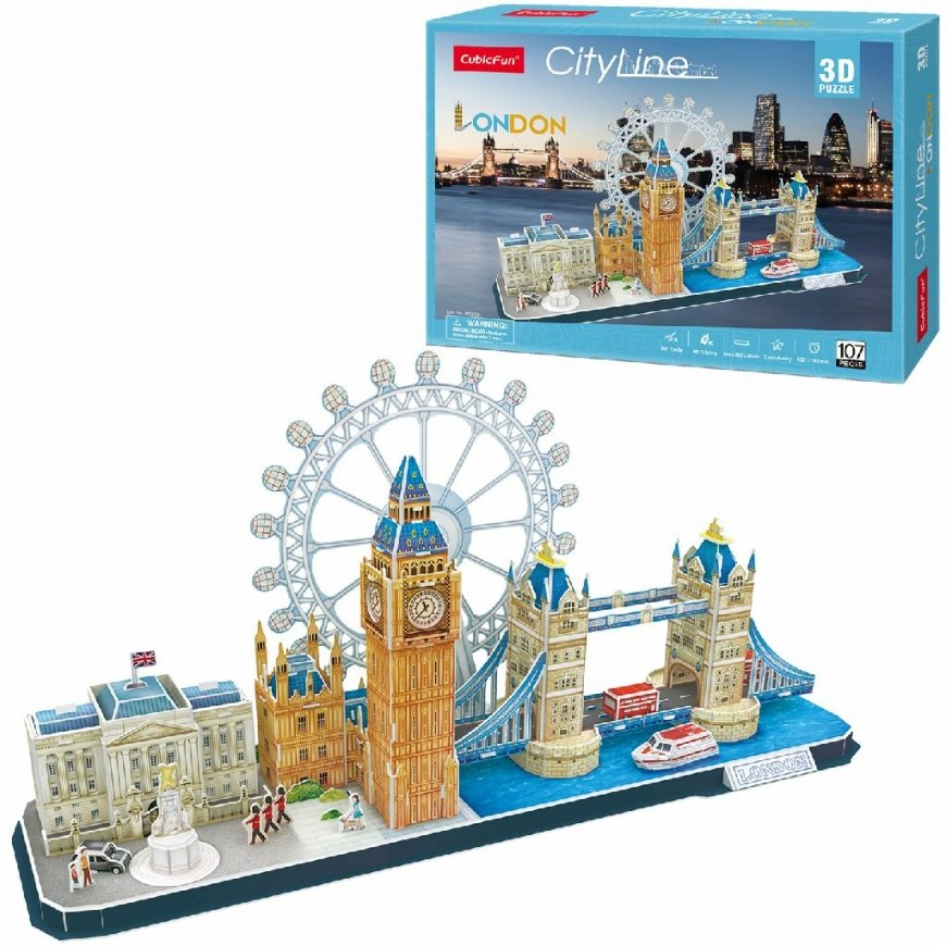 CubicFun MC253h 3D dėlionė 107 vnt Pastatai