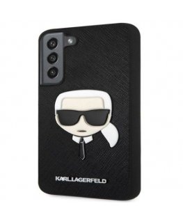 Samsung Galaxy S22+ PU Saffiano Karl Head Case Juodas