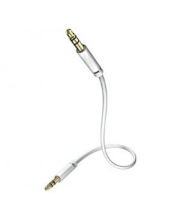 Inakustik 0.5m Star MP3 Audio Cable garso kabelis 0,5 m 3.5mm 2 x RCA Balta