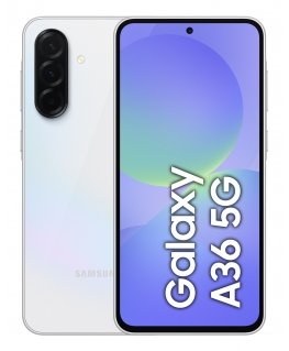 Samsung Galaxy A36 17 cm (6.7") Divas SIM kartes Android 15 5G USB Veids-C 8 GB 256 GB 5000 mAh Balt