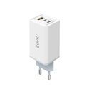 Savio LA-07 adowarka Sieciowa GaN 65W Biaa Kuulokkeet, Kuulokkeet, Tabletti, Puhelin, Kello Valkoine Savio LA-07 adowarka Sieciowa GaN 65W Biaa Kuulokkeet, Kuulokkeet, Tabletti, Puhelin, Kello Valkoine