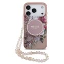 Чехол IML Flowers Strap MagSafe для iPhone 17 Pro розовый Чехол IML Flowers Strap MagSafe для iPhone 17 Pro розовый