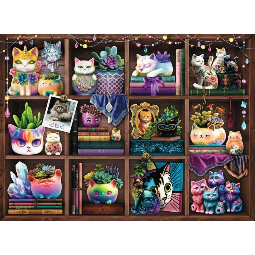 Ravensburger Cubby Cats and Succulents Составная картинка-головоломка 500 шт Другое – 2