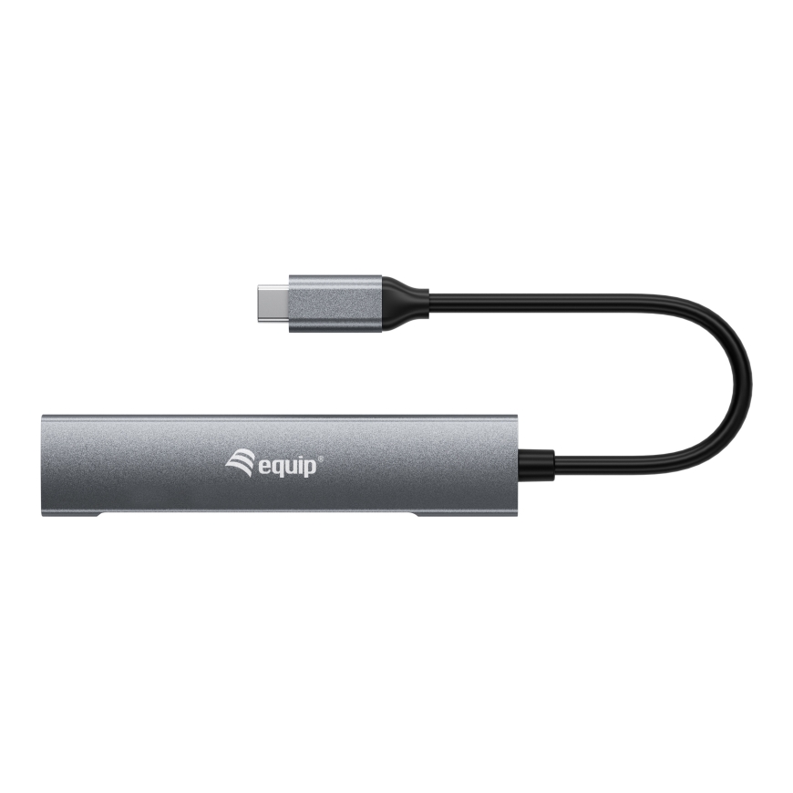 Equip 128963 хаб-разветвитель USB 3.2 Gen 1 (3.1 Gen 1) Type-C 5000 Мбит/с Черный, Серебристый – 2