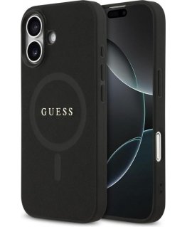 Чехол Guess Saffiano Classic Logo MagSafe для iPhone 17 черный