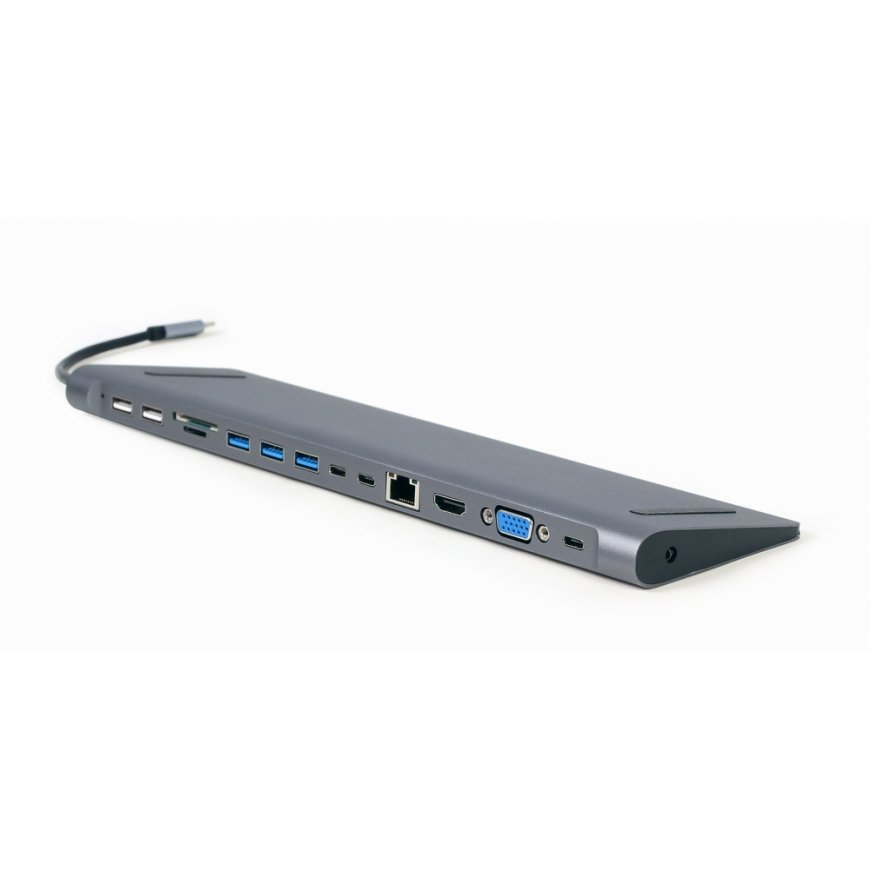 Gembird A-CM-COMBO9-01 sülearvuti dokk ja pordireplikaator USB 3.2 Gen 1 (3.1 Gen 1) Type-C Hall – 2