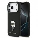 Чехол Karl Lagerfeld Liquid Silicone Metal Ikonik для iPhone 17 P