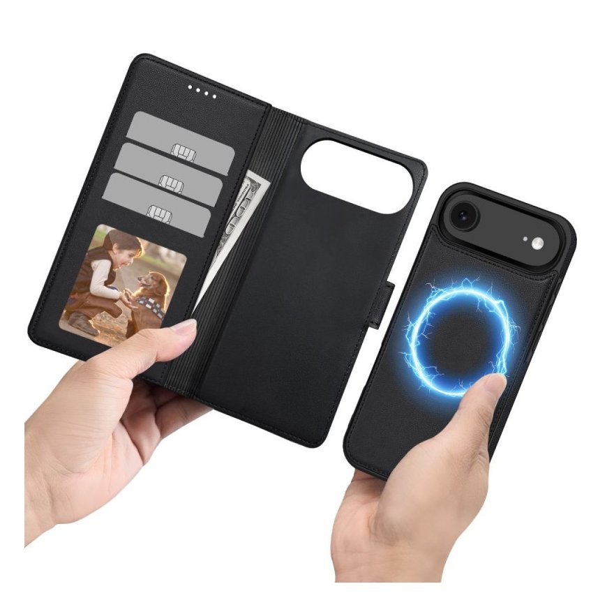 ТЕХ-ПРОТЕКТ КОШЕЛЁК MAGSAFE IPHONE 17 AIR МАТОВЫЙ ЧЁРНЫЙ – 2
