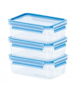 EMSA 508570 pārtikas uzglabāšanas konteiners Taisnleņķa Kaste 0,55 L Caurspīdīgs 3 pcs