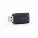 Gembird SC-USB2.0-01 kabeļu spraudņu pāreja 2 x 3.5mm Melns Gembird SC-USB2.0-01 kabeļu spraudņu pāreja 2 x 3.5mm Melns