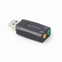 Gembird SC-USB2.0-01 kaapelin sukupuolenvaihtaja 2 x 3.5mm musta Gembird SC-USB2.0-01 kaapelin sukupuolenvaihtaja 2 x 3.5mm musta
