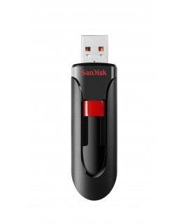 SanDisk Cruzer Glide USB zibatmiņa 64 GB USB Type-A 2.0 Melns, Sarkans