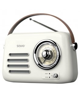 Savio RS-02 radio Kannettava Analoginen Valkoinen