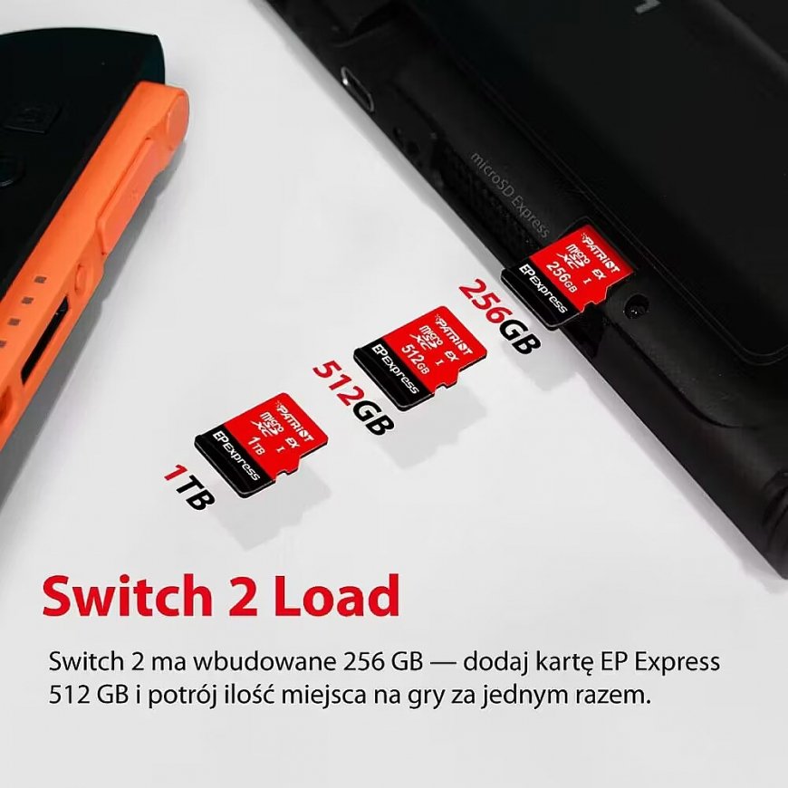 microSDXC kaart 1TB Express 800/600MB/s Nintendo Switch 2