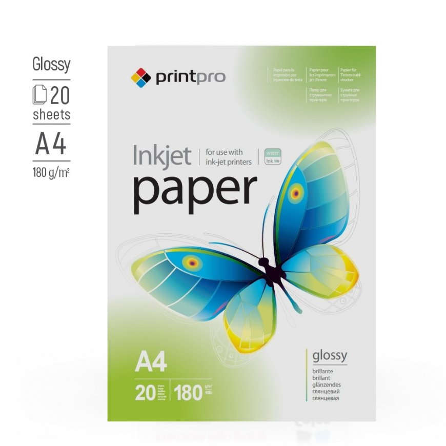 ColorWay PrintPro blizgus fotografijos popierius, 180 g/m², A4 – 2