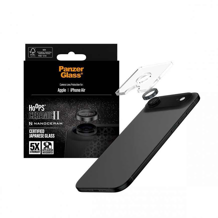 PanzerGlass ® Hoops® Ceramic II Camera Lens Protector iPhone Air – 5