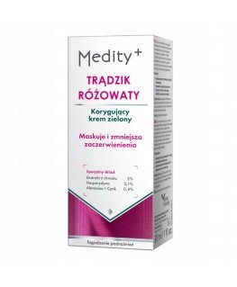Medity+ Green Cream for correcting rosacea 30ml