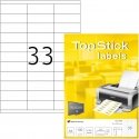 TopStick 8702 - наклейки для печати, 33 шт., 70 x 25,4 мм TopStick 8702 - наклейки для печати, 33 шт., 70 x 25,4 мм
