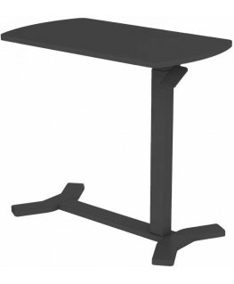 Säädettävän korkeuden pöytä ERGO yhdellä jalalla 70x40xH67,5-106cm, musta