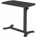 Adjustable height table ERGO with one leg 70x40xH67.5-106cm, black Adjustable height table ERGO with one leg 70x40xH67.5-106cm, black