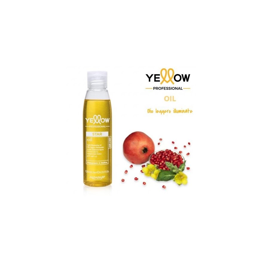 Alfaparf Geltona Star Oil – spīdumu piešķirošs eļļa matiem bez mirdzuma, 125ml – 2