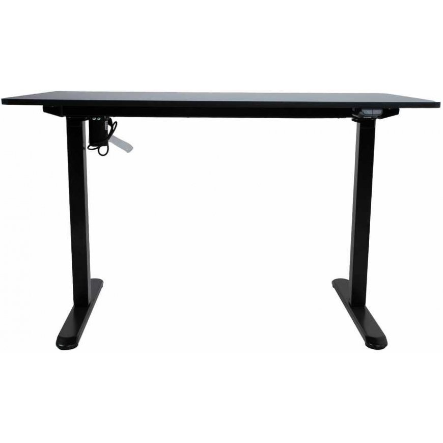 Home4You stalas ERGO LIGHT su 1 varikliu 120x60xH73-118cm, baltas/sidabrinis pilkas – 2