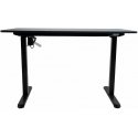 Home4You galda ERGO LIGHT ar 1 motoru 120x60xH73-118cm, balts/sudrabaini pelēks Home4You galda ERGO LIGHT ar 1 motoru 120x60xH73-118cm, balts/sudrabaini pelēks