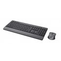 Trust Trezo näppäimistö Sisältää hiiren Universaali Langaton RF QWERTY Englanti (US) musta Trust Trezo näppäimistö Sisältää hiiren Universaali Langaton RF QWERTY Englanti (US) musta