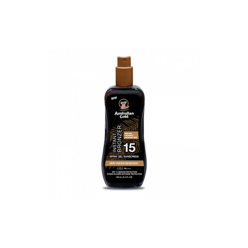 Australian Gold Spf 15 Spray Gel With Bronzer