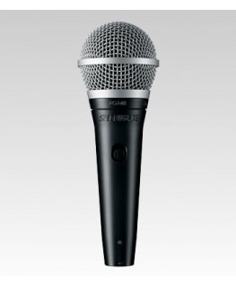 Shure PGA48-XLR Must, Metallik Lava-/esinemise mikrofon