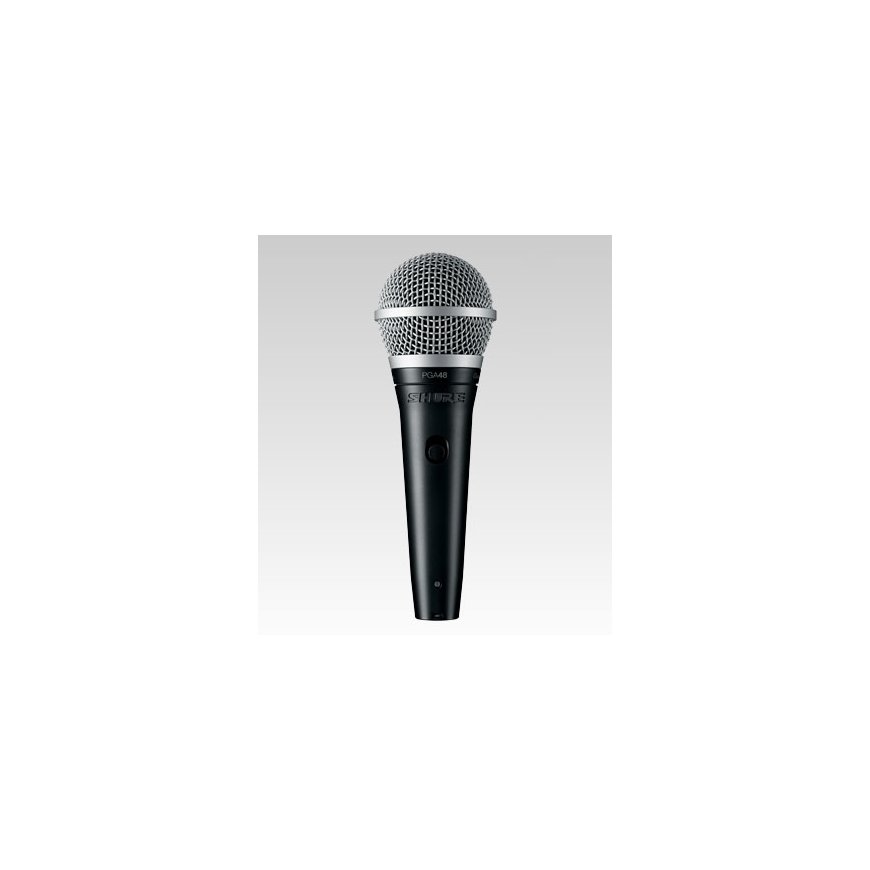 Shure PGA48-XLR Melns, Metālisks Skatuves/uzstāšanās mikrofons