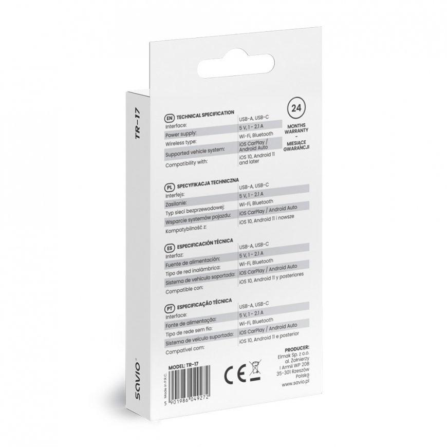 Savio TR-17 juhtmeta helisaatja USB 10 m Must – 4
