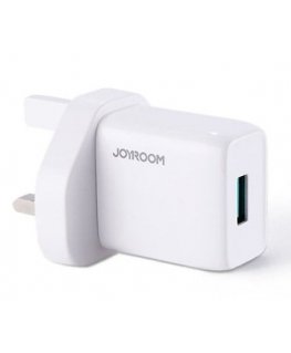 USB sienas lādētājs 2.1 A Lielbritānijas kontaktdakša (L-1A101) balts