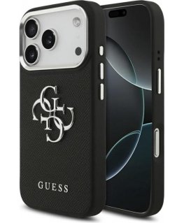 Guess Silicone Big 4G Script case for iPhone 17 Pro khaki