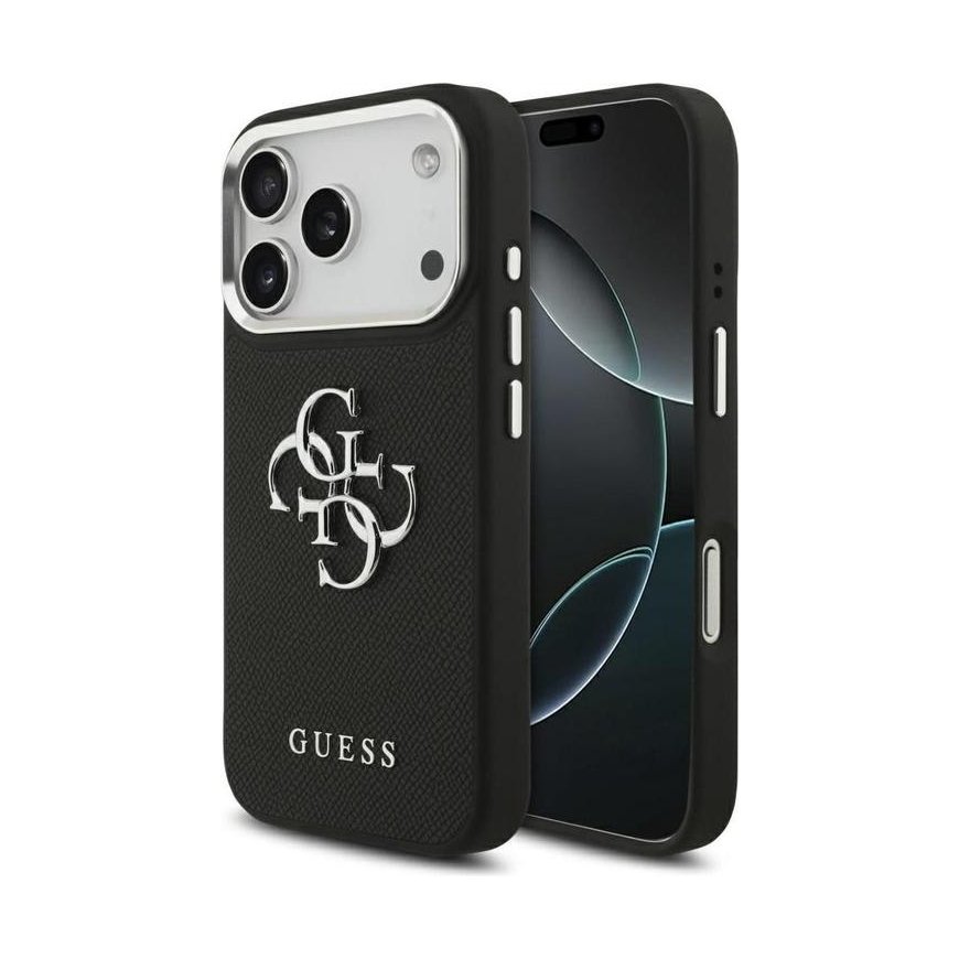 Guess Silikoon Suur 4G Skripti ümbris iPhone 17 Pro khaki