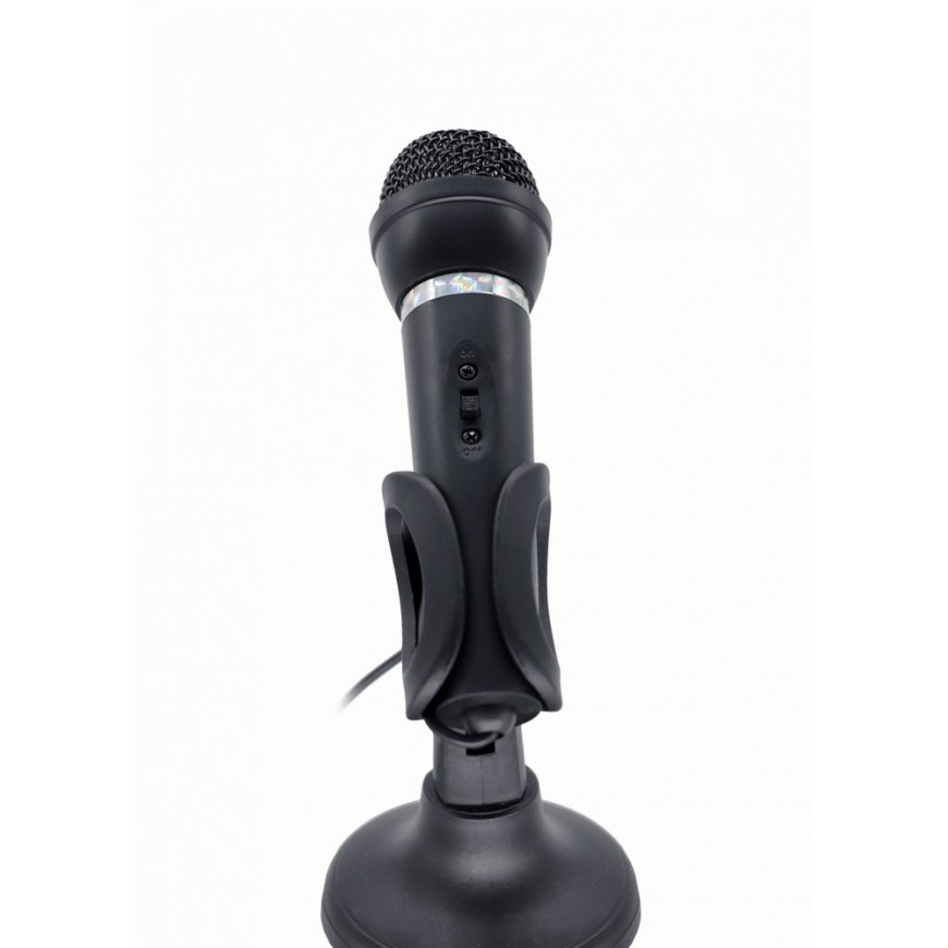 Gembird MIC-D-04 mikrofonas Juoda Stalinis mikrofonas – 2
