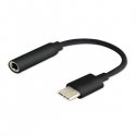 Savio AK-35/B kabelių lizdinio / kištukinio jungčių tipo keitiklis USB Type 3.1 C Jack 3.5mm Juoda
