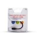 Savio AK-35/B kaapelin sukupuolenvaihtaja USB Type 3.1 C Jack 3.5mm musta Savio AK-35/B kaapelin sukupuolenvaihtaja USB Type 3.1 C Jack 3.5mm musta