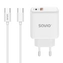 Savio LA-10 PDA/mobīlo telefonu lādētājs Mobilais telefons, Tālrunis, Universāls Balts USB Ātrā uzlā Savio LA-10 PDA/mobīlo telefonu lādētājs Mobilais telefons, Tālrunis, Universāls Balts USB Ātrā uzlā