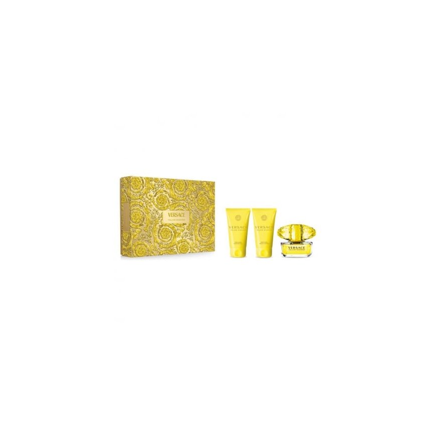 Versace „Keltainen Timantti“ -setti: Eau de Toilette (50 ml) + suihkugeeli (50 ml) + vartalovoide (50 ml)