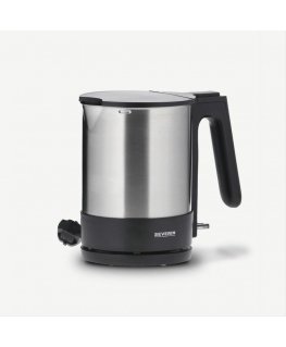 Severin WK 3409 electric kettle 1.7 L 2200 W Black, Stainless steel