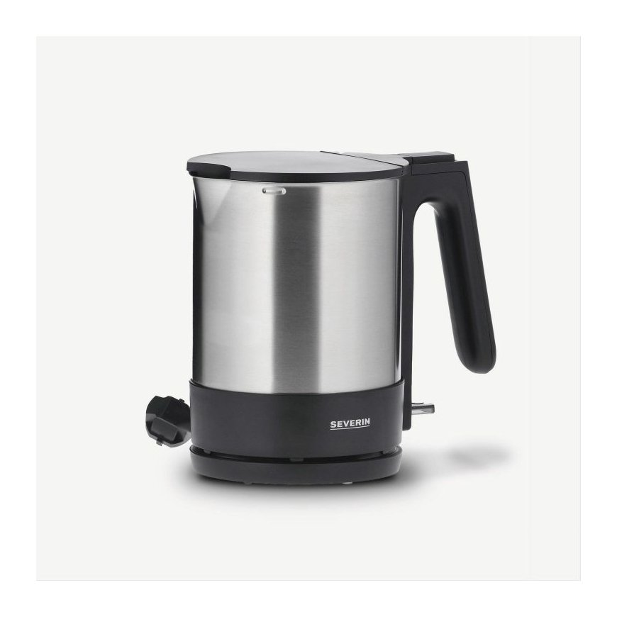 Severin WK 3409 vedenkeitin 1,7 L 2200 W musta, Ruostumaton teräs