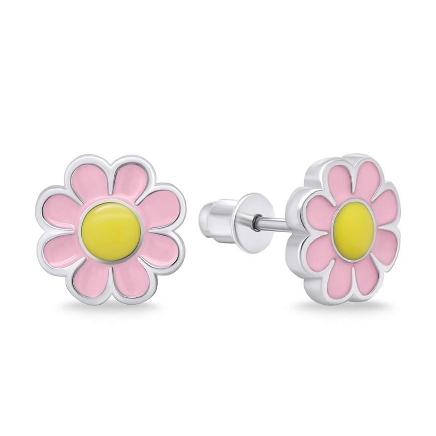 Серебряные серьги Brilio Silver Linksmi Цветы EA710WP