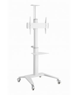 Gembird Aluminum TV floor stand with caster wheels, 37\" - 70\", baltas |