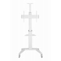 Gembird Aluminum TV floor stand with caster wheels, 37\" - 70\", baltas | Gembird Aluminum TV floor stand with caster wheels, 37\" - 70\", baltas |