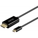 Savio Cl-190 USB kabelis 1 m USB C Juoda