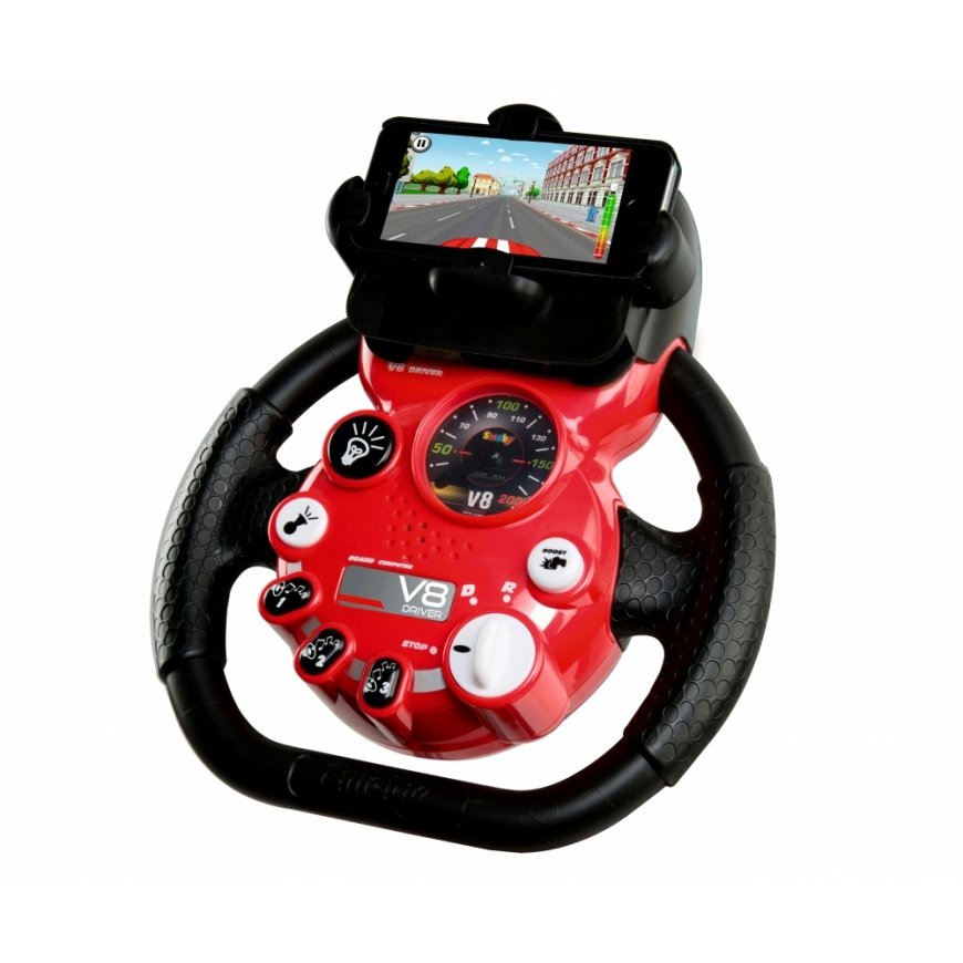 Smoby Pilot V8 Driver + Holder vairavimo simuliacijos žaislas – 2